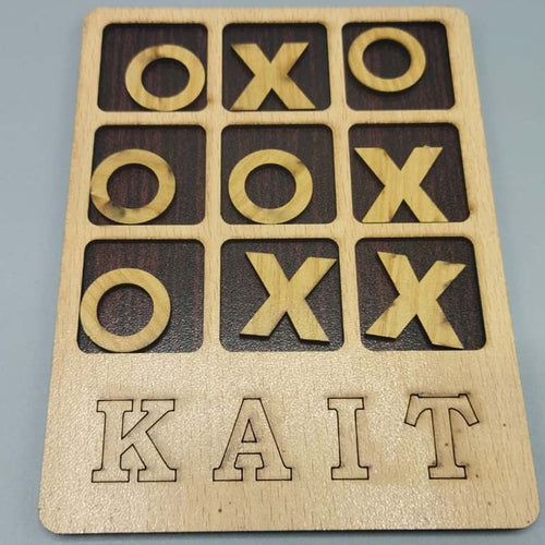 Load image into Gallery viewer, Wooden Tic Tac Toe Board (KC5672
