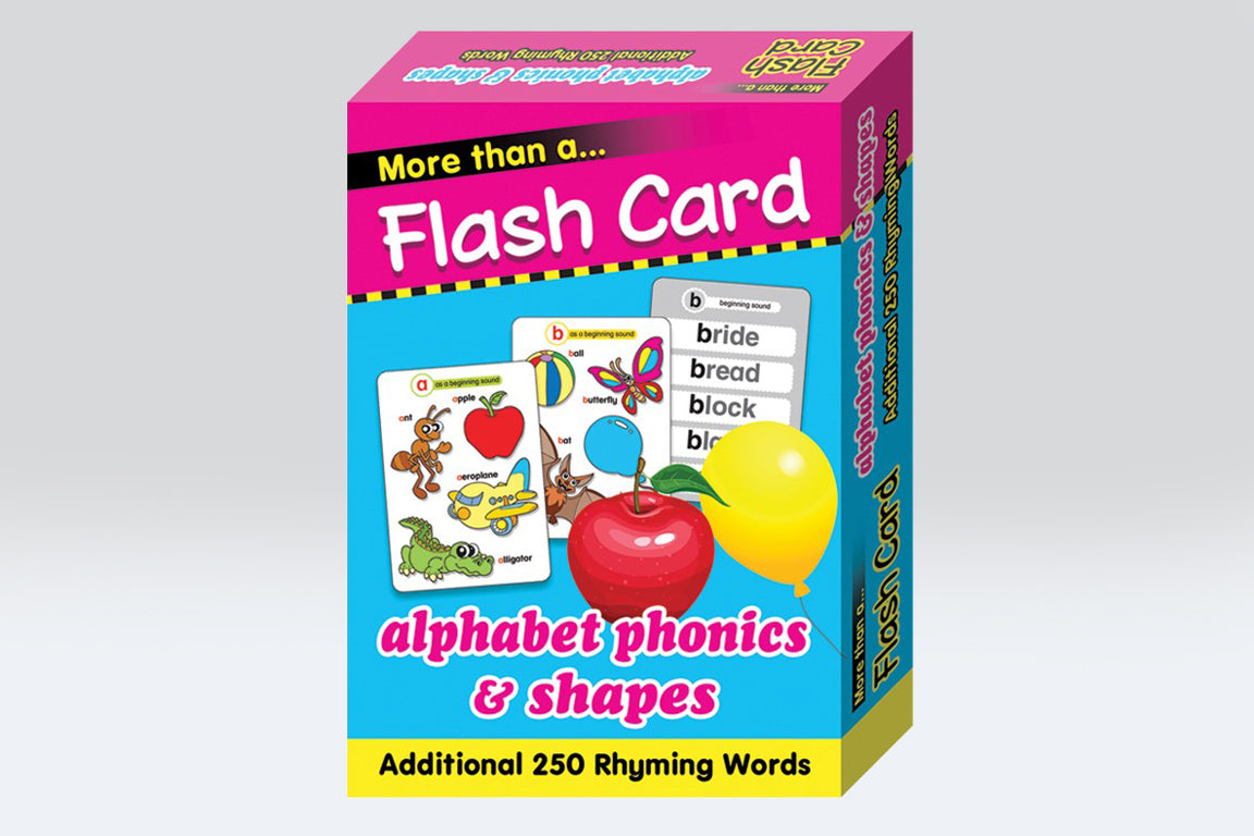 Alphabet Phonics & Shapes Flash Cards