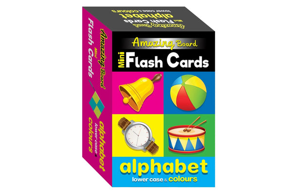 Amazing Board Mini Flash Cards Alphabet Lower Case & Colours