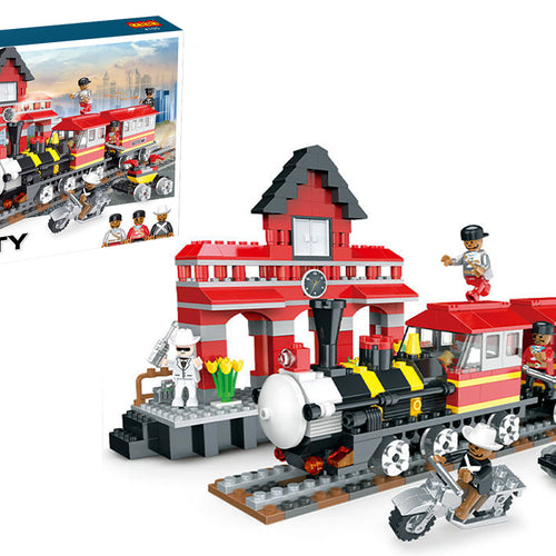 Load image into Gallery viewer, Cogo City Train Building Blocks (4105)
