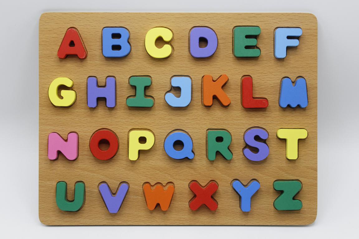 Wooden ABC Board Capital Letters (KC2828)