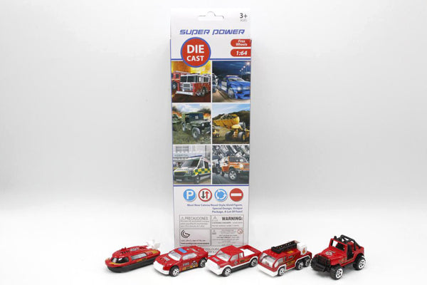 Free Wheelie Pack of 5 Car Set Die Cast Metal 733A (C)