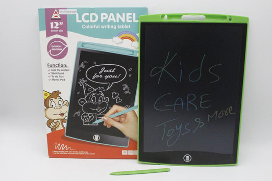 LCD Writing Tablet 12-inch Multicolor Green (1201C)