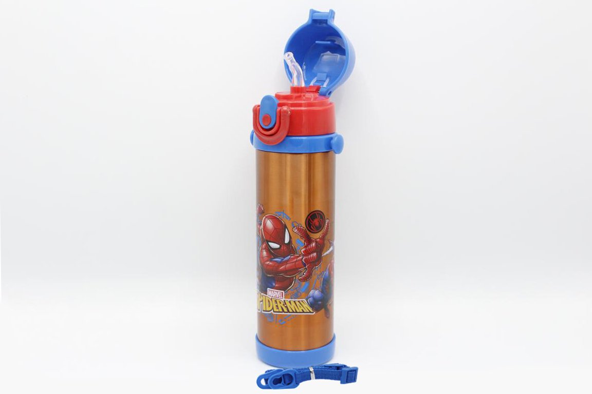 Spider Man Red Thermal Metallic Water Bottle (GX-500)