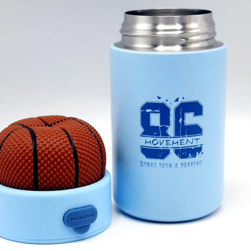 Load image into Gallery viewer, Basketball Shaped Thermal Metallic Infants / Water Bottle With Choo Choo Sound (J-2461)
