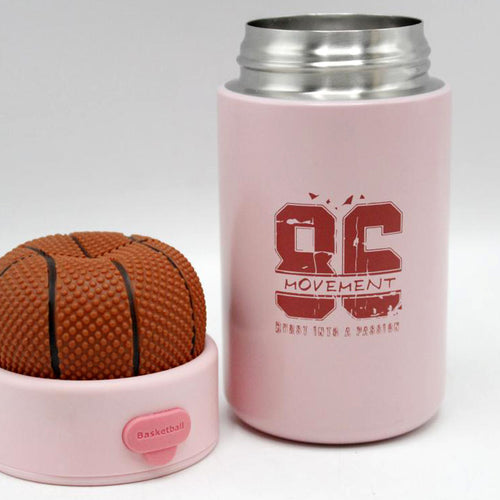 Load image into Gallery viewer, Basketball Shaped Thermal Metallic Infants / Water Bottle With Choo Choo Sound (J-2461)
