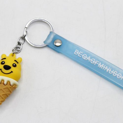 Load image into Gallery viewer, Minnie / Pooh / Doaremon / Kitty / Teddy Bear Keychain &amp; Bag Hanging With Bracelet
