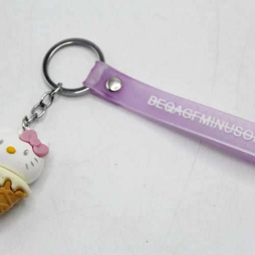 Load image into Gallery viewer, Minnie / Pooh / Doaremon / Kitty / Teddy Bear Keychain &amp; Bag Hanging With Bracelet

