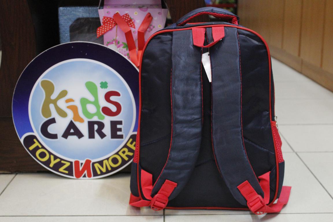 Spider Man School Bag With Pouch For Grade-1 And Grade-2 (SS3071)