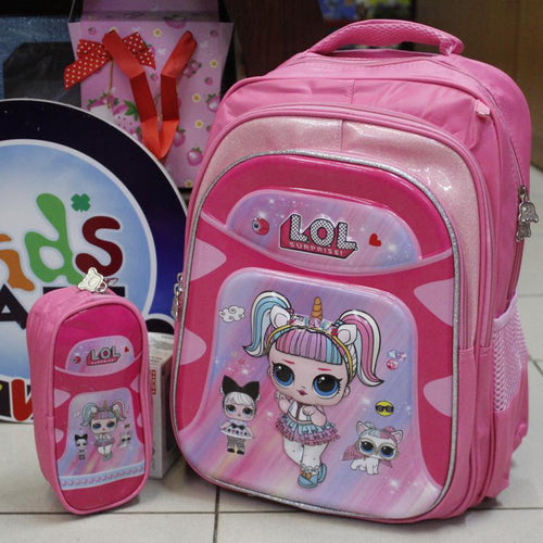 Load image into Gallery viewer, LOL School Bag With Pouch For Grade-1 And Grade-2 (SS3071)
