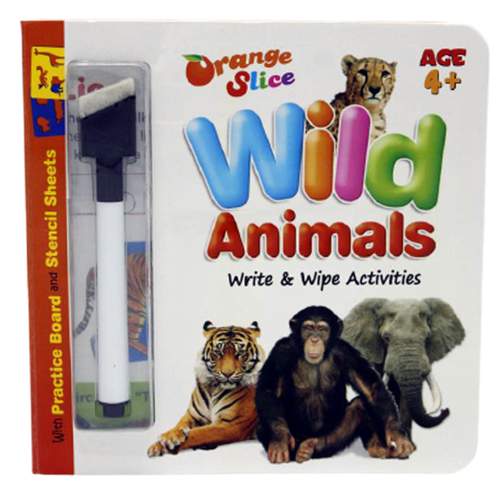 Load image into Gallery viewer, Wild Animals Write &amp; Wipe Activities Board Book (825)
