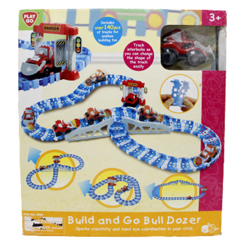Load image into Gallery viewer, Play Go Build And Go Bulldozer Track Toy Series (2980)
