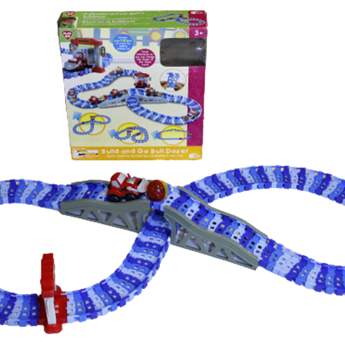 Load image into Gallery viewer, Play Go Build And Go Bulldozer Track Toy Series (2980)
