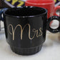 Mr. And Mrs. Ceramic Mugs Set with Stand (JAN-02)