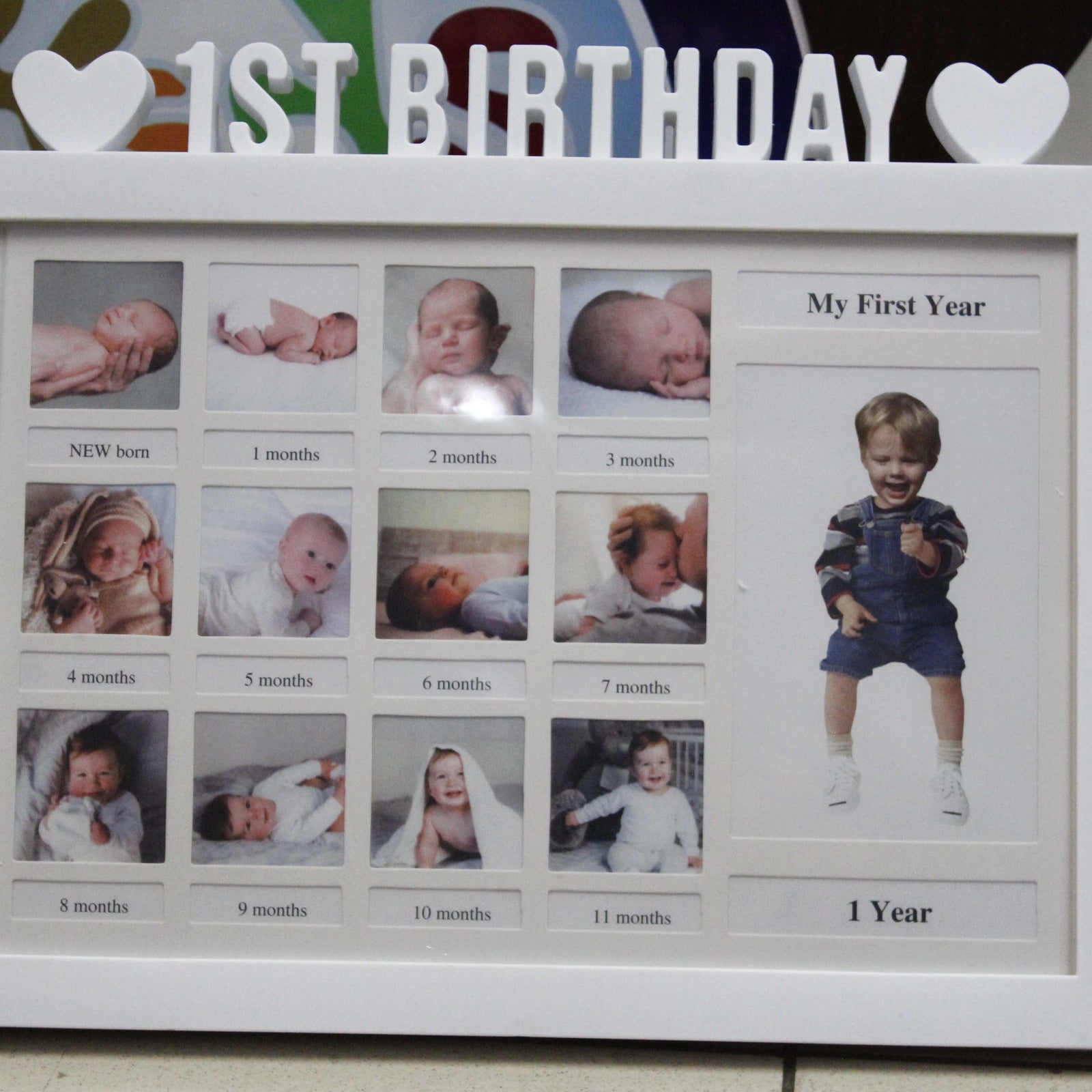My First Year Photo Frame White (AM1623)