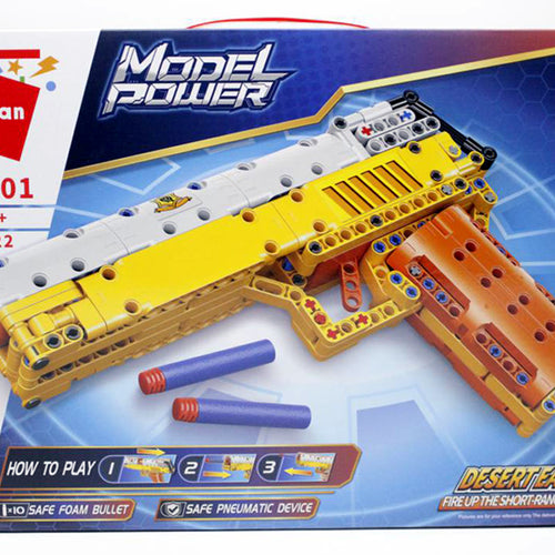 Load image into Gallery viewer, Model Power Shooting Blaster Aiming Gun Building Block Brick Toy (52001)
