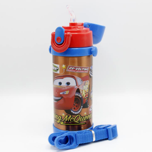 Load image into Gallery viewer, Mc Queen Cars Red Thermal Metallic Water Bottle (GX-350)
