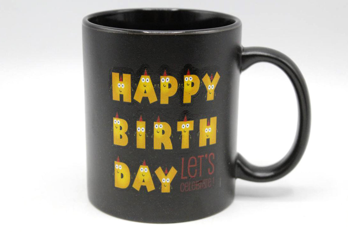 Happy Birthday Lets Celebrate Ceramic Mug BD243 (A)
