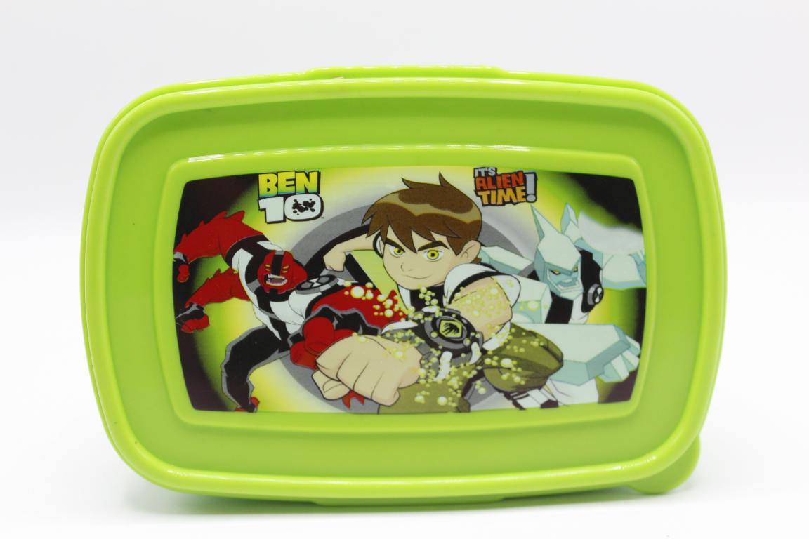 Ben 10 Lunch Box With Spoon And Fork (HK-101)
