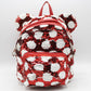 Sequins Polka Dots Small Backpack Bag Red (K03)