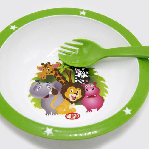 Load image into Gallery viewer, Sofia &amp; Animals Pack of 2 Bowl &amp; Spork Set (KC5426)
