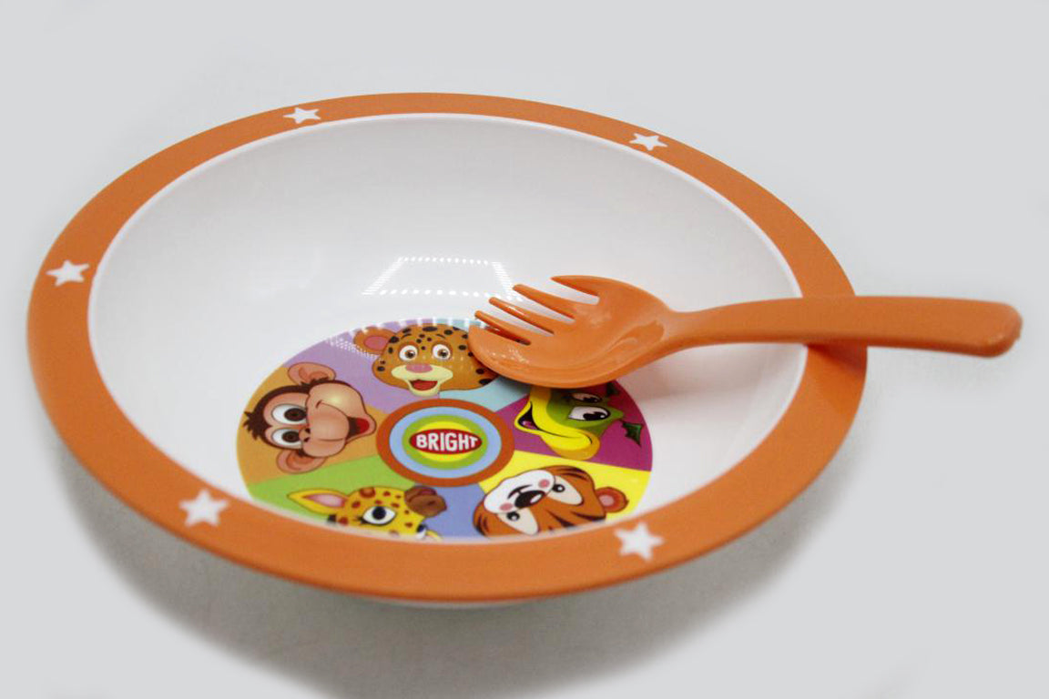PJ Mask & Animals Pack of 2 Bowl & Spork Set (KC5426)