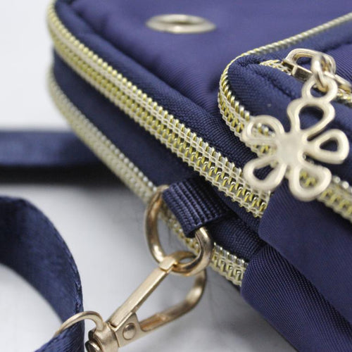 Load image into Gallery viewer, Stylish Cross Body Four Zipper Bag / Pouch Blue (LG-91#)

