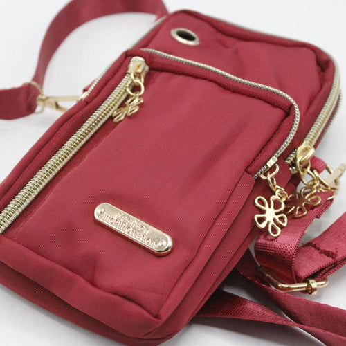 Load image into Gallery viewer, Stylish Cross Body Four Zipper Bag / Pouch Red (LG-91#)
