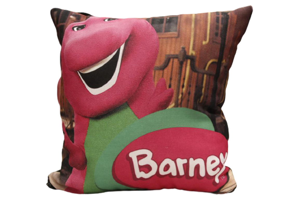 Barney Cushion 10X10 Inches