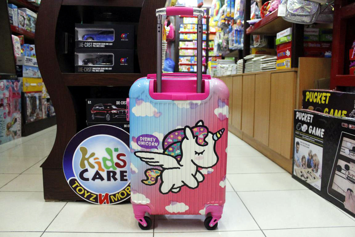 Unicorn 4 Wheels Children Kids Luggage Travel Bag / Suitcase 20 Inches