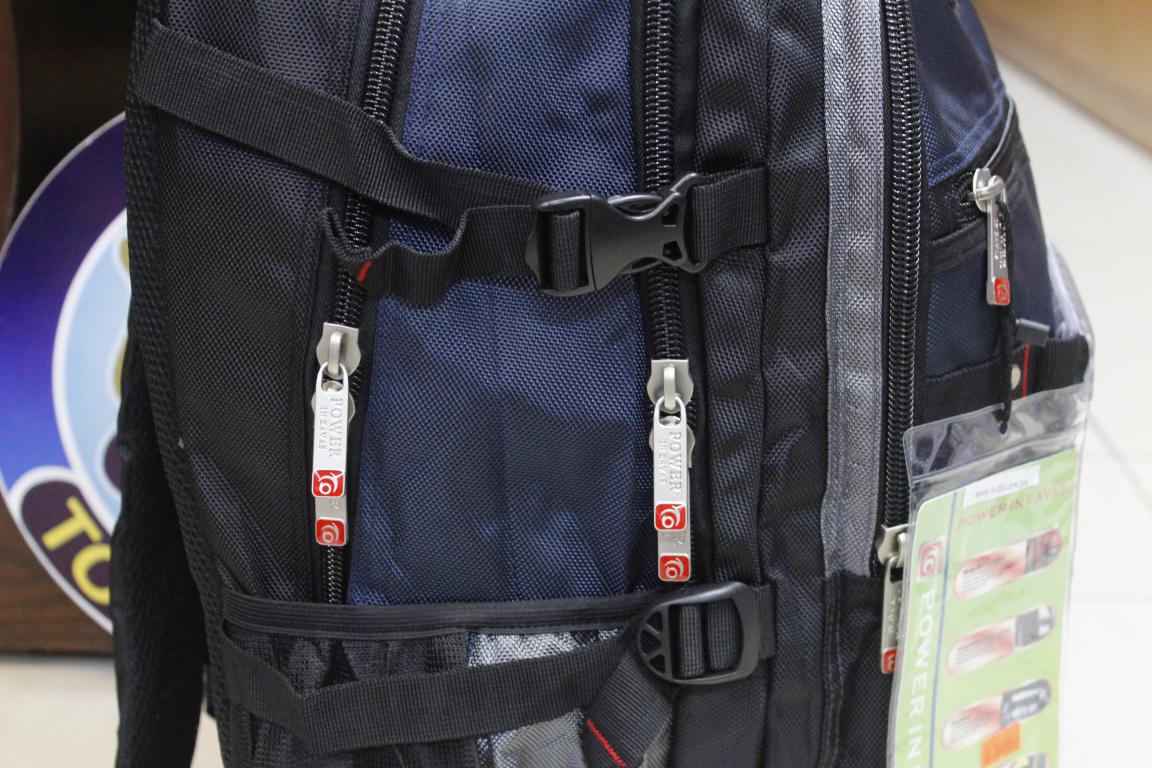 Power Backpack Notebook Laptop Book Bags Travel Bag Dark Blue (7908-22#)