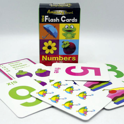 Load image into Gallery viewer, Amazing Board Mini Flash Cards Numbers 1-20
