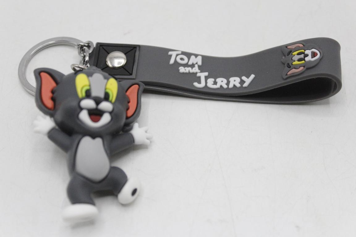 Tom & Jerry Pack of 2 PVC Keychains with Bracelet (KC5367A)