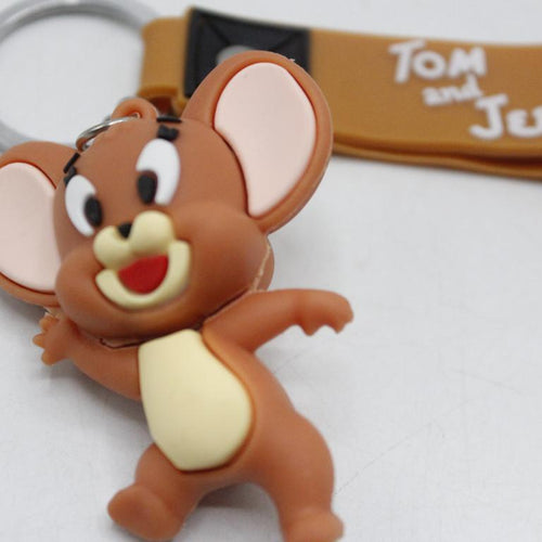 Load image into Gallery viewer, Tom &amp; Jerry Pack of 2 PVC Keychains with Bracelet (KC5367A)
