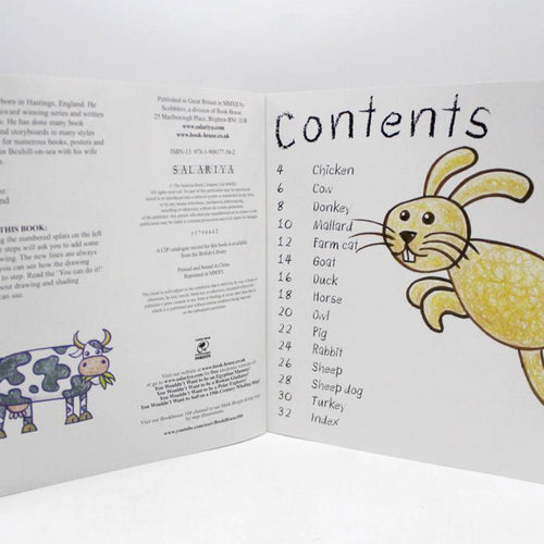 Load image into Gallery viewer, It&#39;s Fun To Draw Farm Animals Book
