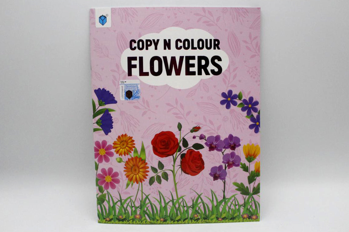 Copy N Colour Flowers Book