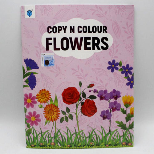 Load image into Gallery viewer, Copy N Colour Flowers Book
