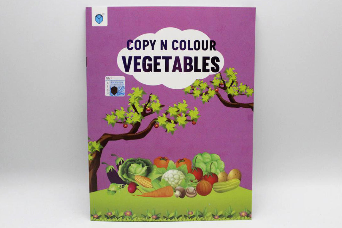 Copy N Colour Vegetables Book