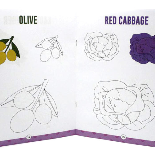 Load image into Gallery viewer, Copy N Colour Vegetables Book

