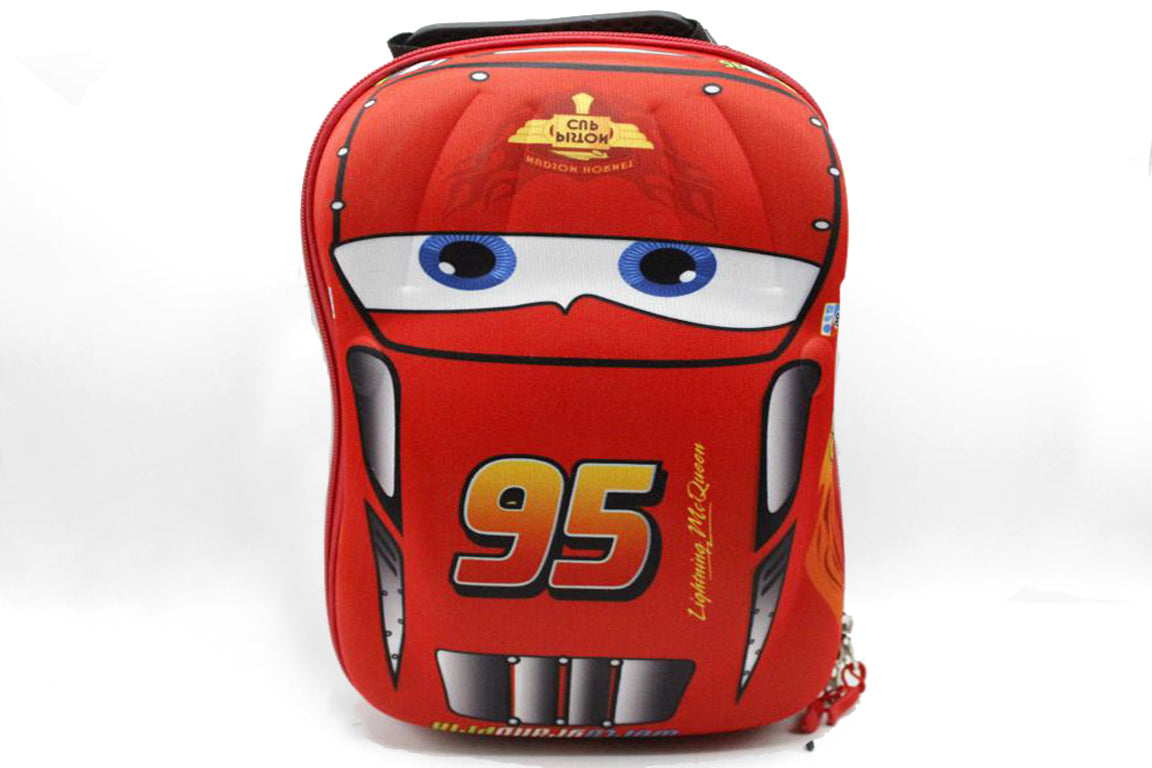 Cars Red Backpack School Bag 13 Inches For KG-1 And KG-2 (KC5203)