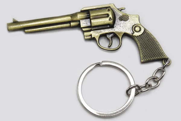 Miniature Gun Metallic Keychain & Bag Hanging (KC5208)