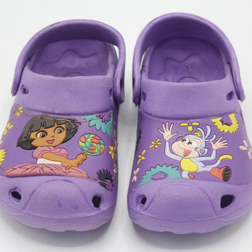 Load image into Gallery viewer, Dora Clogs Shoes Purple For 4 to 6 Years Girls
