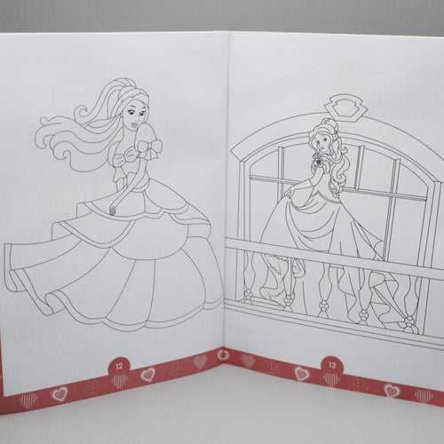 Load image into Gallery viewer, Princess Colouring Book With Stickers

