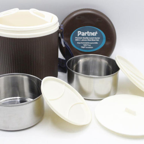 Load image into Gallery viewer, Partner Lunch Box / Carrier With Two Steel Bowl (KC5091)
