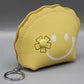Smiley Leather Zipper Pouch / Bang Hanging Yellow (KC5487)