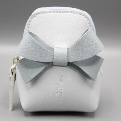 Load image into Gallery viewer, Forever Young Leather Zipper Pouch / Bang Hanging Blue (KC5486)
