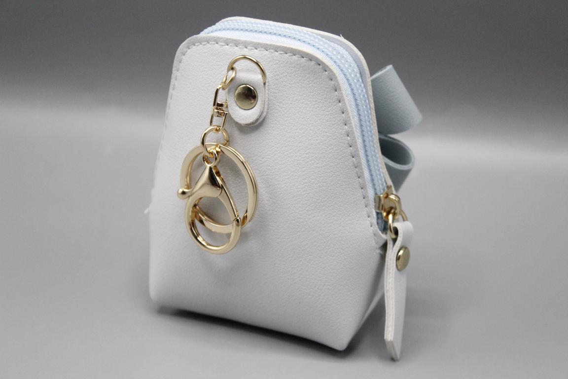 Forever Young Leather Zipper Pouch / Bang Hanging Blue (KC5486)