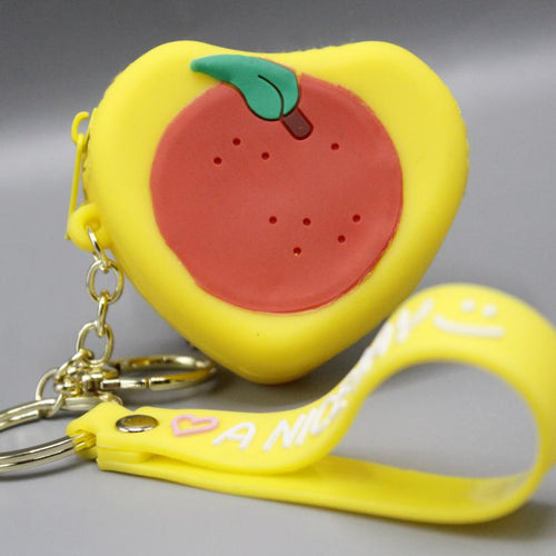 Load image into Gallery viewer, Orange Pouch Keychain &amp; Bag Hanging With Bracelet (KC5488)
