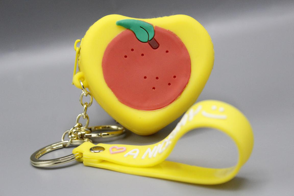 Orange Pouch Keychain & Bag Hanging With Bracelet (KC5488)