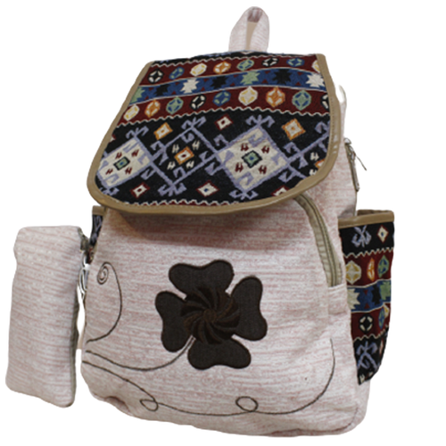 Load image into Gallery viewer, Flower Backpack Bag With Pouch (C-001)
